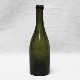 Antique Green Glass Bottle Late 1800s . CWR576
