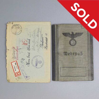 SOLD WW2 German Wehrpass w/SS Markings . EFL4774