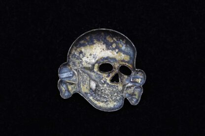WW2 German SS Visor Cap Skull - Unmarked Deschler . EFL6701cxrs - Image 4
