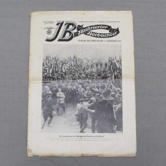 WW2 German JB Illustrierter Beobachter Newspaper Sept 1933 . GD1031