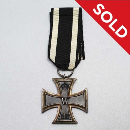 SOLDrs WW1 German Iron Cross 2nd Class Ring Marked 800 . GO5131
