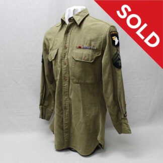 SOLD US Army 101st Airborne Shirt Korea Era . UA1274