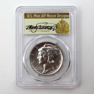 2020-W 1oz American Palladium Eagle SP70 FDI PCGS Cleveland Signed . COIN644