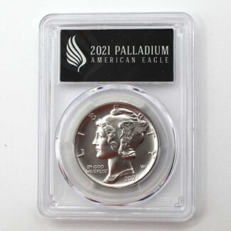 2021 1oz Palladium American Eagle MS70 PCGS FS . COIN655