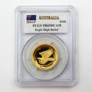 2014-P Australia 1oz Gold HR Wedge Tail Eagle PR69DCAM PCGS . COIN659