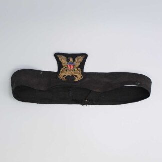 US WW2 Transport Officer Bullion Visor Cap Band. HU879
