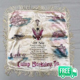 Camp Barkeley, TX Military Souvenir Pillowcase . FLU3809