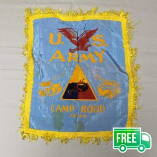 U.S. Army Camp Hood, Texas Military Souvenir Pillowcase . FLU3810