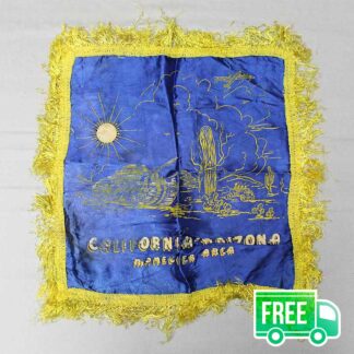 Military Souvenir Pillowcase, CA–AZ Maneuver Area . FLU3811