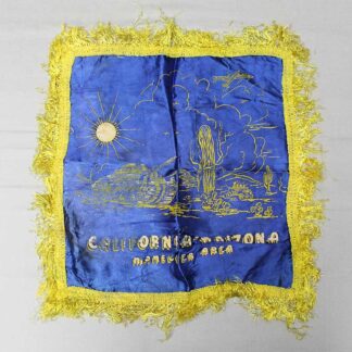 Military Souvenir Pillowcase, CA–AZ Maneuver Area . FLU3811