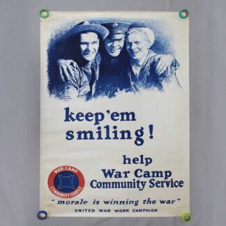 US Military Poster WW1 . FLU4916b