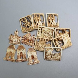 WW2 German Group of 13 WHW Tinnies . PIN3826