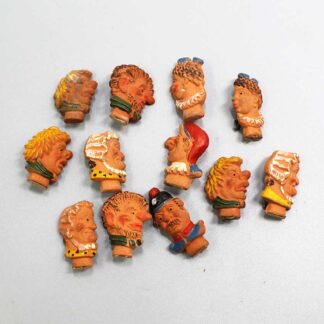 WW2 German Clay Series Group of 12 WHW Tinnies . PIN3830