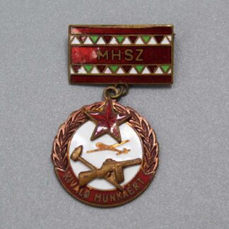 Hungarian National Defense Association MHSZ Badge . WM323