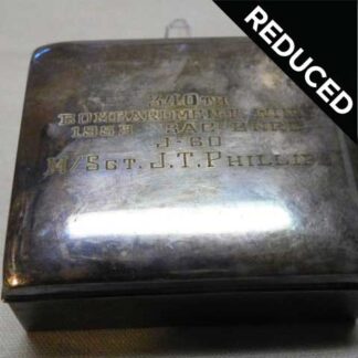 US Presentation Silver Plated Box 340th Bmdt Wing 1959 . FLU1302