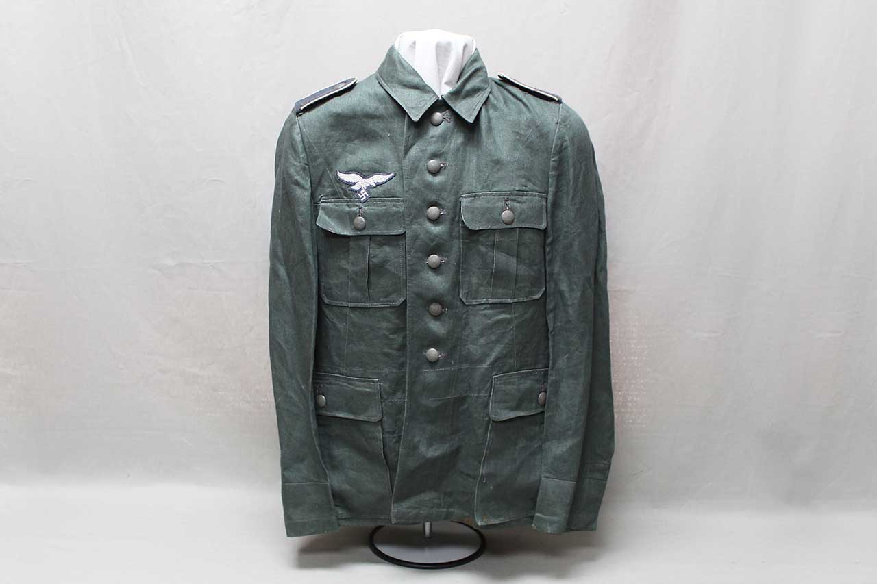 WW2 German Luftwaffe Green HBT Tunic . U576 - Time Traveler