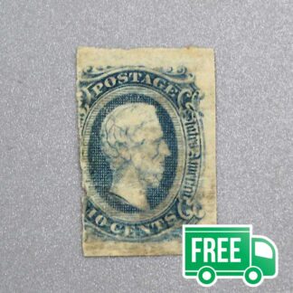 American Civil War CSA 10 Cent Stamp . CWR490