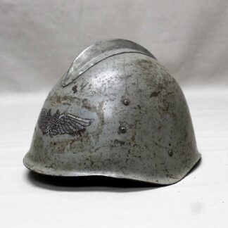 Helmet w/WW2 German Luftschutz Insignia applied Post-War . HG1520