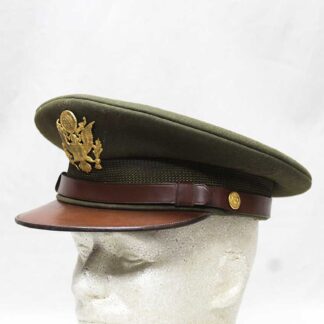 US WW2 Army Officer Visor Cap 7 1/8 . HU1279