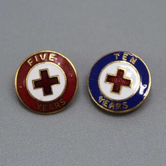 Pair of American Red Cross Very Small Pins . FLU4969