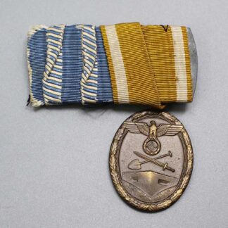 WW2 German Westwall Medal on Bar (Missing Medal) . GO5150