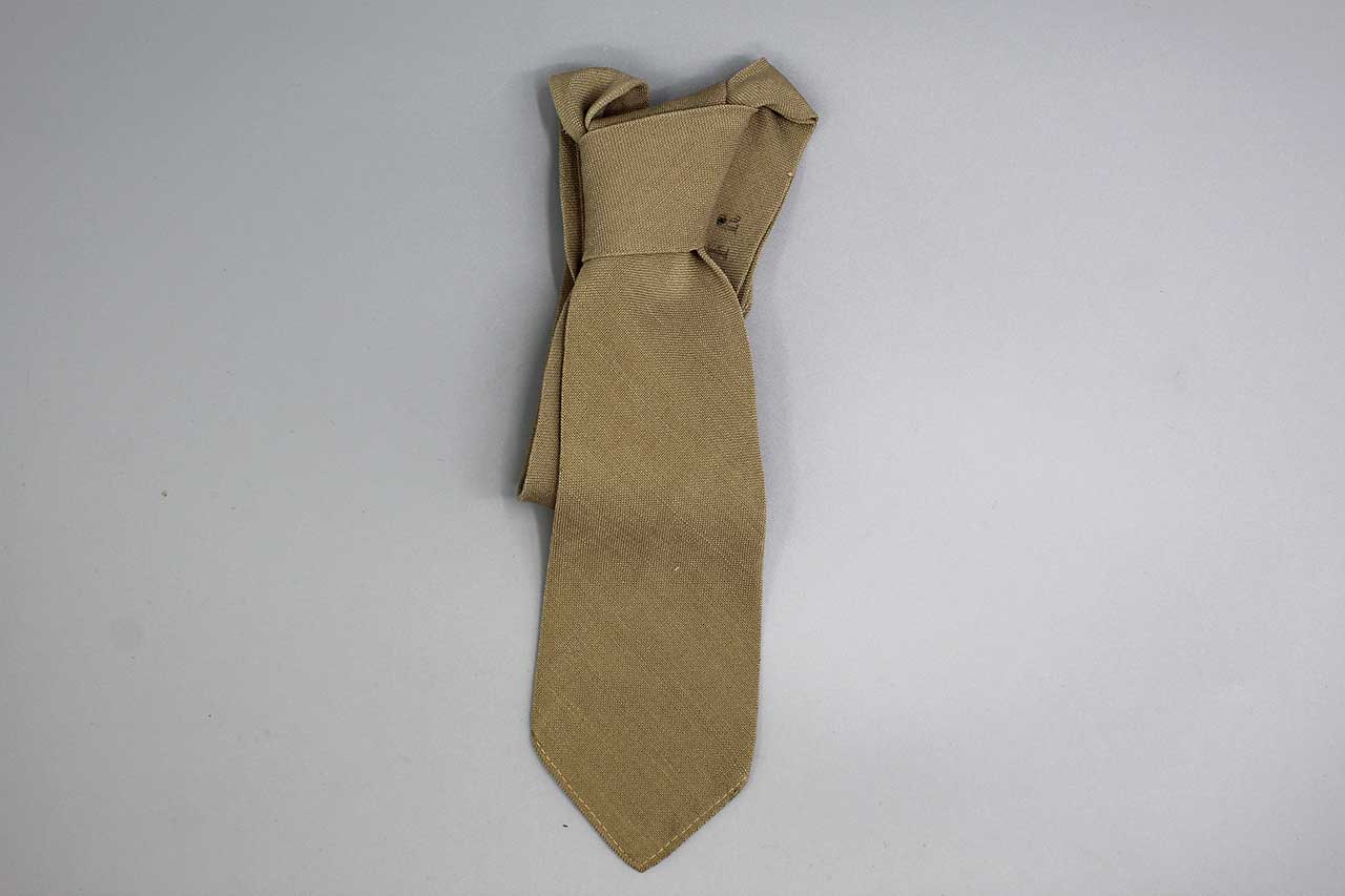 US Army Khaki Tie 1940s-1950s . UA1303 - Time Traveler Militaria