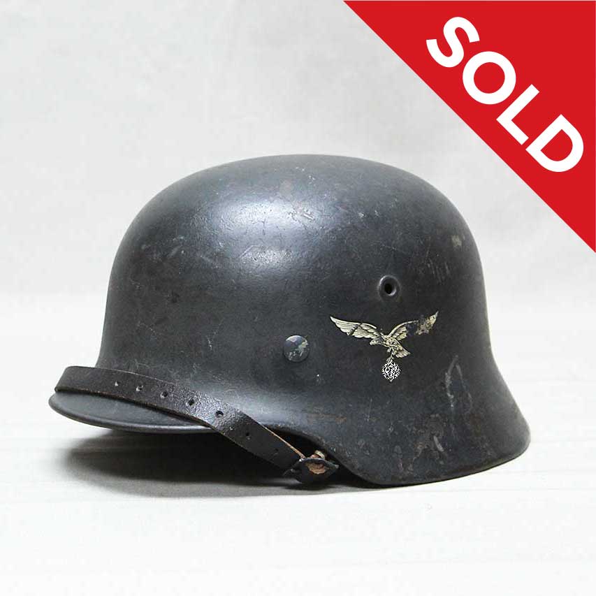 SOLD WW2 Luftwaffe M40 Combat Helmet ET64 . HG1528 - Time Traveler