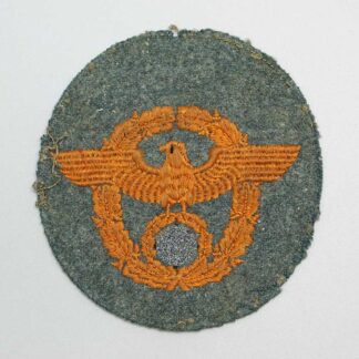 WW2 German Police Sleeve Eagle . EFL6307cxa