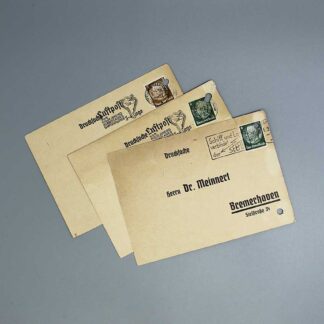 WW2 German Group of 3 Luftpost Cards . GD1054