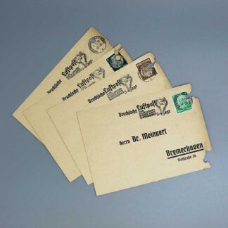 WW2 German Group of 4 Luftpost Cards . GD1055