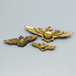 Group of 3 Mini US Navy Aviator Wings . W311