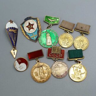 Group of 9 Soviet Pins . WMR361