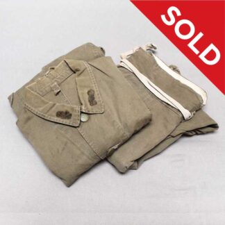 SOLD WW2 Japanese Enlisted Uniform w/Pants (Insignia Removed) . NNJ475