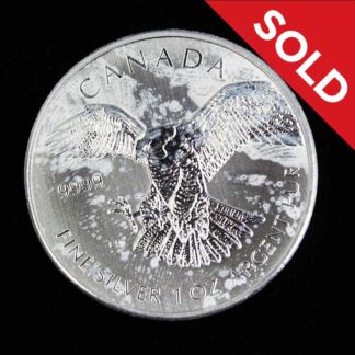 SOLD 2014 Canada WL Series 1 oz Silver Coin (Falcon) . COIN418
