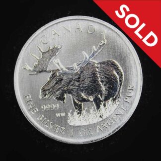 SOLD 2012 Canadian Silver Coin - Wildlife Series (Moose) . COIN420