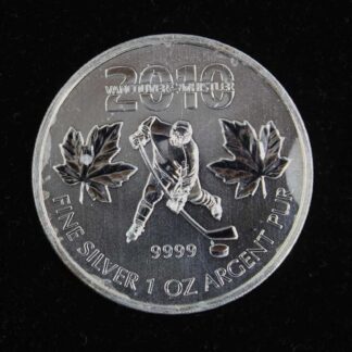 Canada 2010 Olympic Hockey Silver 1 oz Coin . COIN425