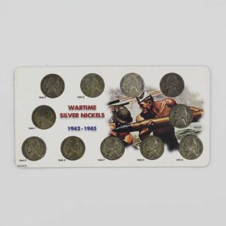 US Wartime Silver Nickels Set 1942-45 . COIN672