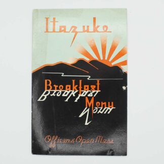 US Officers' Open Mess Menu Itazuke Air Base . FLU5034