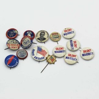 Group of 15 Patriotic and Political American Pins . FLU5035