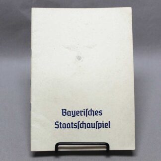 WW2 Bavarian State Theatre Program Nov 1940 . GD539