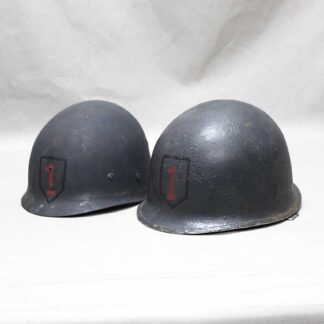 US M1 Helmet Front Seam Repaint 1st Division . HU1085