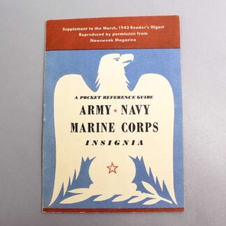 Pocket Insignia Reference Guide 1943 . BOOK315