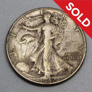 SOLD 1942 Walking Liberty Half Dollar Coin . COIN677