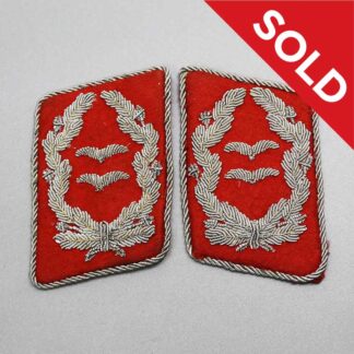 SOLD WW2 German Luftwaffe Flak Oberstleutnant Collar Tabs . EFL4863