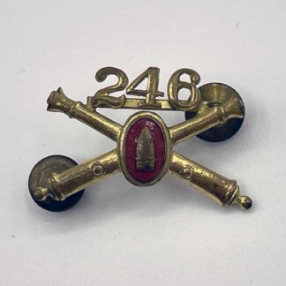 WW2 US Army 246 Coast Artillery Officer Insignia . FLU5041