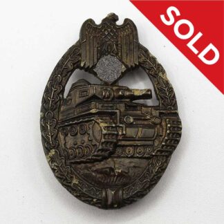 SOLD WW2 German Panzer Badge EWE (Corrosion Damage) . GO5212