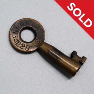 SOLD Railroad Brass Barrel Key . ANT272