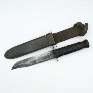 WW2 US Navy Ka-Bar First Generation Combat Knife . DWU1131