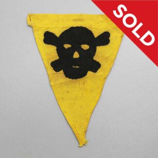 SOLD WW2 German Mine Warning Small Flag . EFL4874