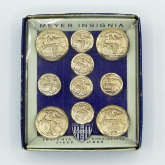 Group of US Army Engineer Buttons in Meyer Box . FLU5063